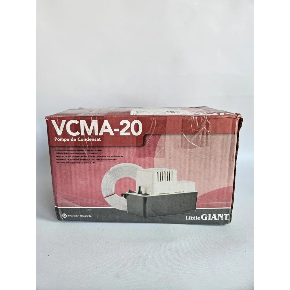 Little Giant VCMA-20ULST Condensate Pump 80 GPH 115V 20ft Tube 554436